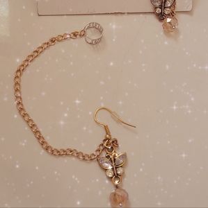 Butterfly Ear Cuff Earrings